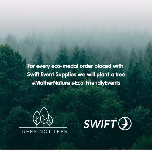 Trees Not Tees partnership with Swift Event Supplies