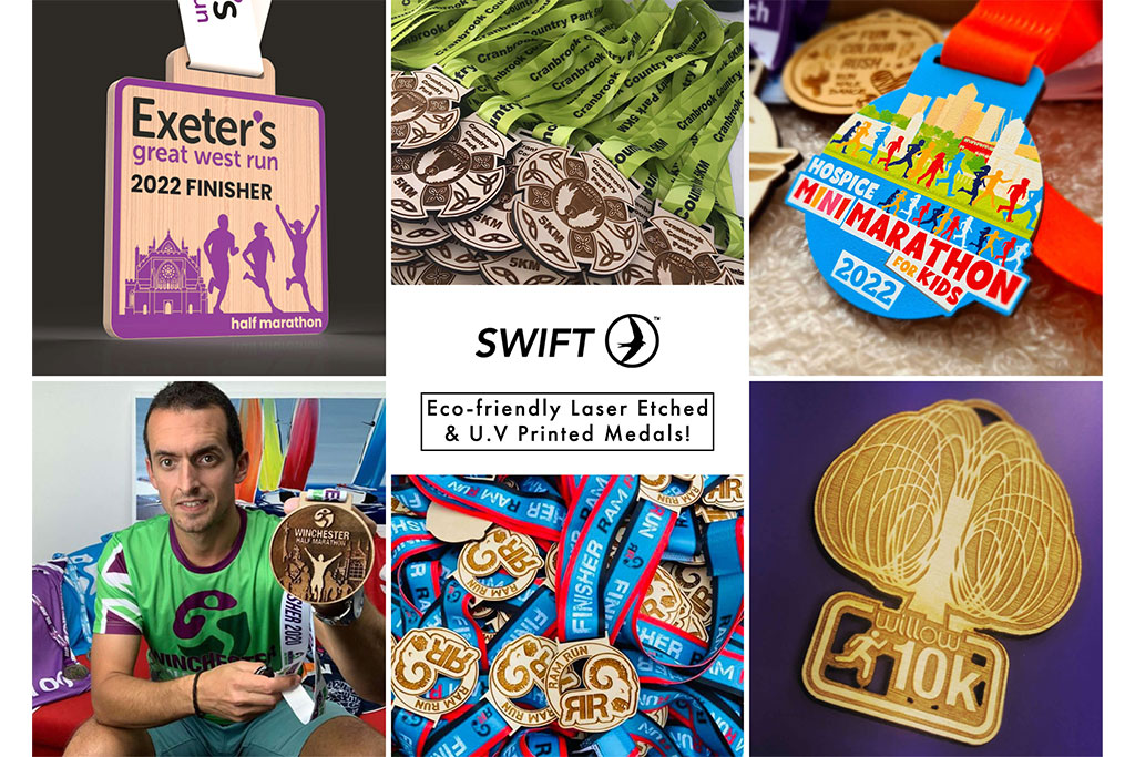 Bespoke wooden medals. Sports medals UK. Charity sports medals made in the UK